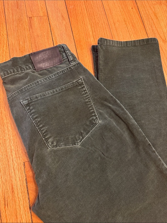 Ralph Lauren Pants - Ralph Lauren Pants Corduroy Women’s Dark Olive Cotton Straight Leg 8